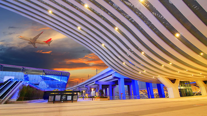 Fachadas y arquitectura de aeropuertos