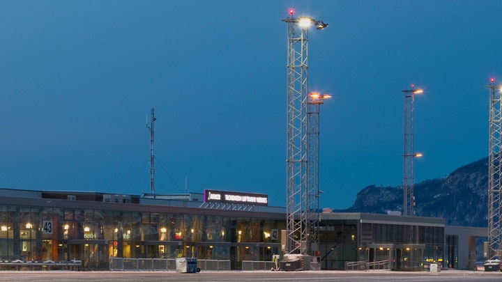 Sección de la zona de operaciones del aeropuerto - seguridad del aeropuerto