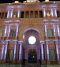 "La nueva iluminación fue desarrollada íntegramente con luz blanca para destacar el tono rosado original del edifcio.