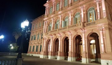 Iluminación eficiente para la Casa Rosada